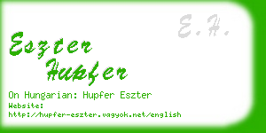 eszter hupfer business card
